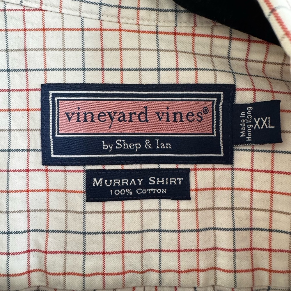 Vineyard vines shirt by Shep & Ian, 2XL, Made in Hong Kong, 💯 Cotton